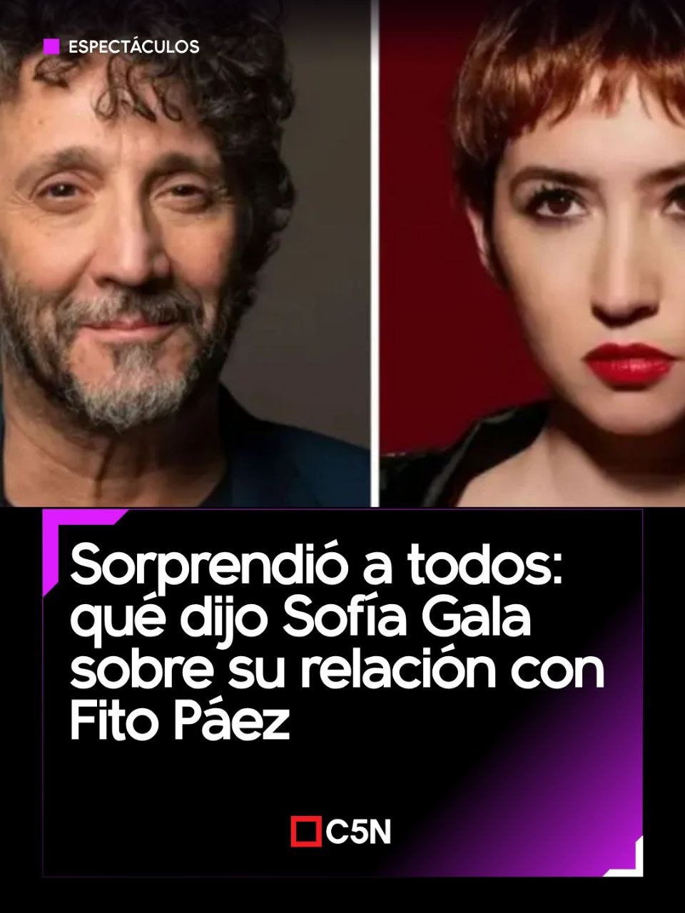 SOFÍA GALA ROMPIÓ EL SILENCIO SOBRE FITO PÁEZ Y FUE CONTUNDENTE: “NUNCA FUIMOS NOVIOS”